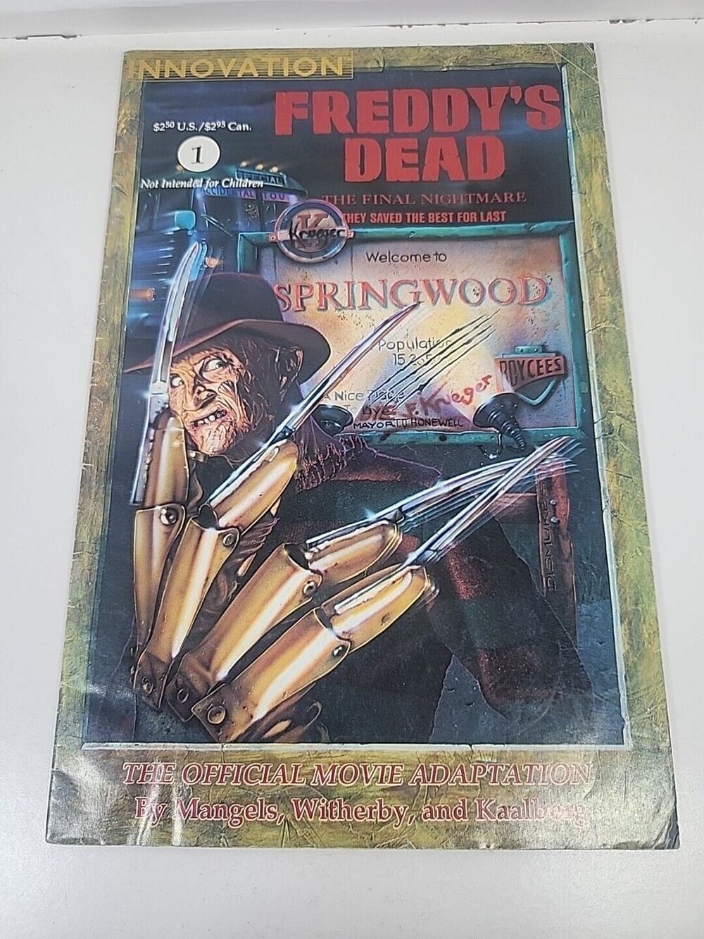 Freddy's Dead The Final Nightmare #1 INNOVATION Comics 1991